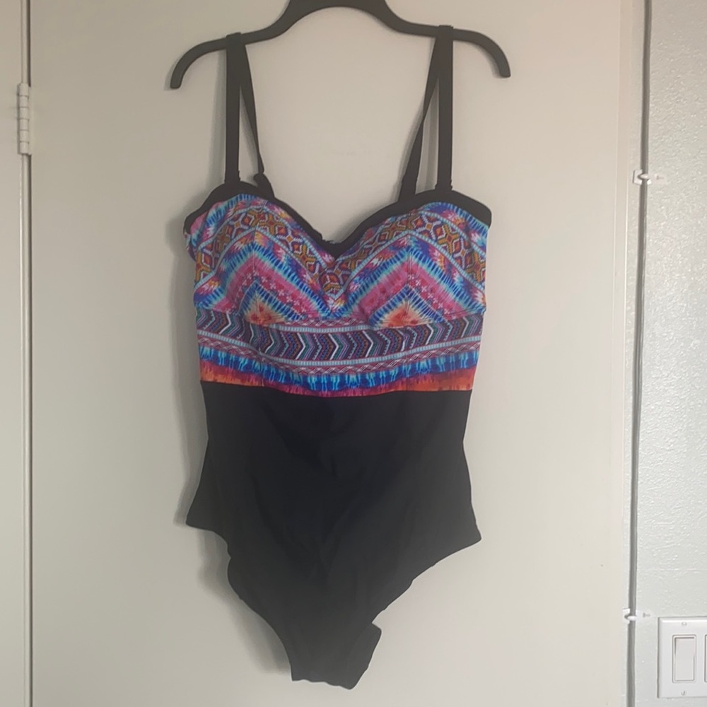 Torrid size 2 tribal one piece swimsuit